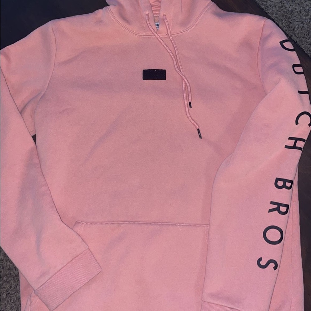 PINK DUTCH HOODIE (MISSING PATCHES)